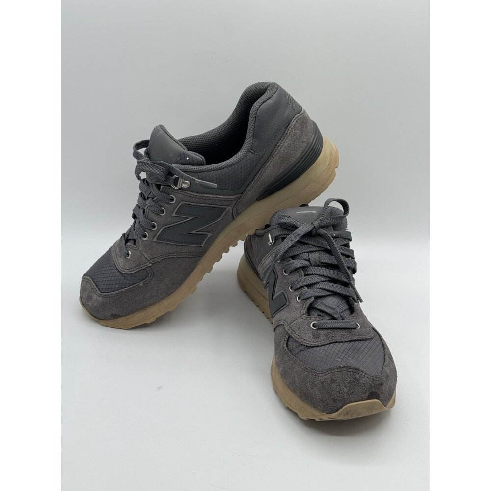 New Balance 574 ML574PKQ Men's Grey Beige Suede Size 9.5 - Picture 7 of 10